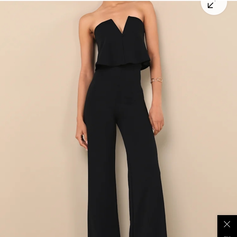 Lulu's Elegant Black Jumpsuit with Flattering Fit